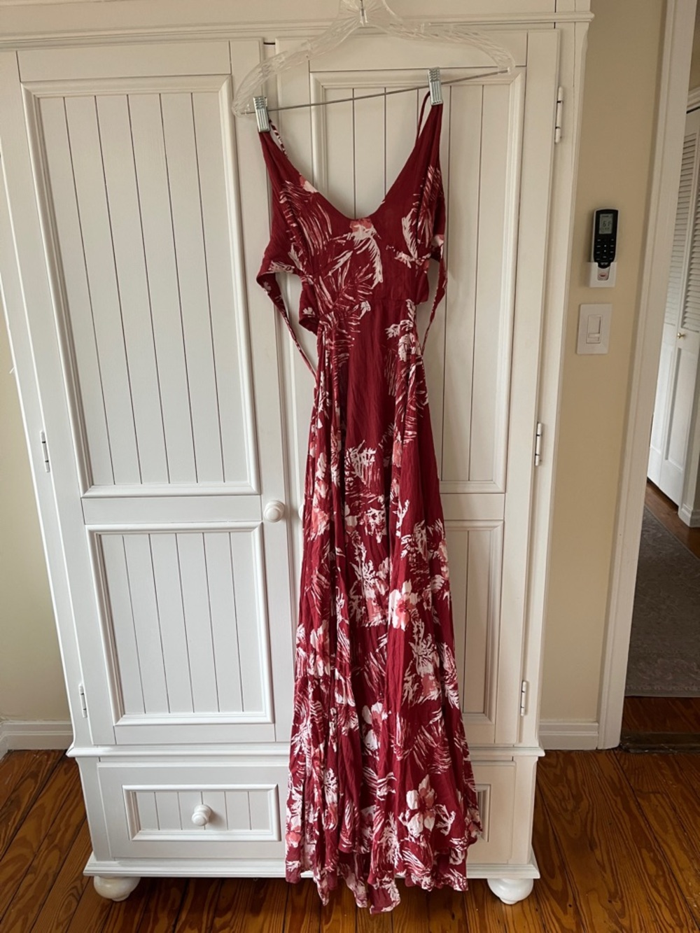 Free People Red Floral Maxi Dress
